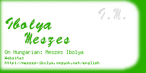 ibolya meszes business card